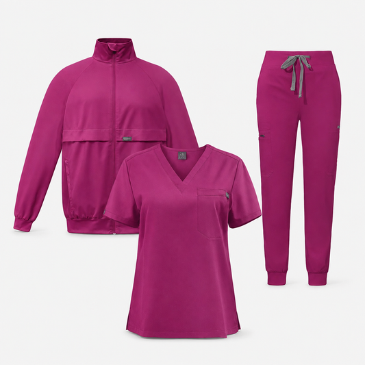 Unisex Medical Scrubs for Nurses – Three-Piece Suit with Comfort Fit