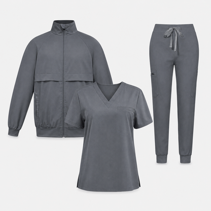 Unisex Medical Scrubs for Nurses – Three-Piece Suit with Comfort Fit