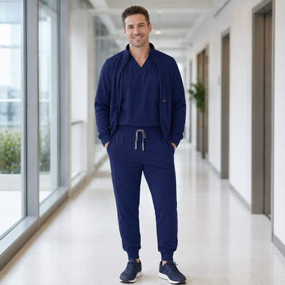 Unisex Medical Scrubs for Nurses – Three-Piece Suit with Comfort Fit