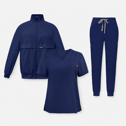 Unisex Medical Scrubs for Nurses – Three-Piece Suit with Comfort Fit