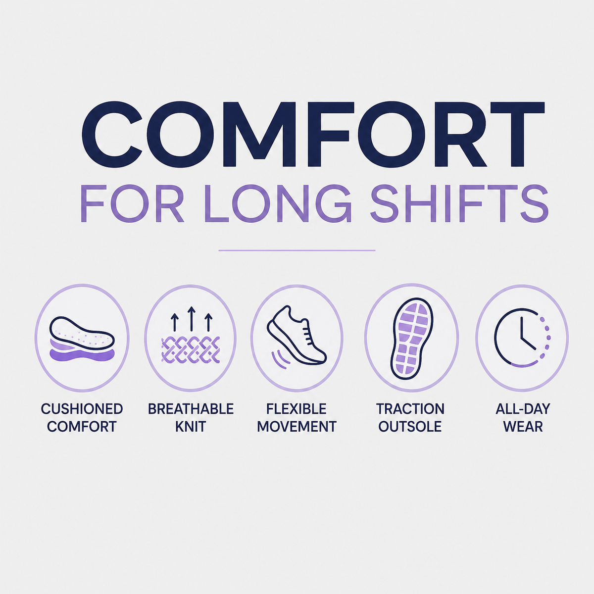Orthopedic Walking Shoes for Nurses – Arch Support and Anti-Skid