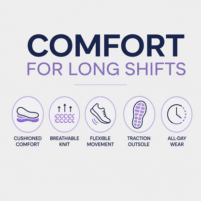 Orthopedic Walking Shoes for Nurses – Arch Support and Anti-Skid