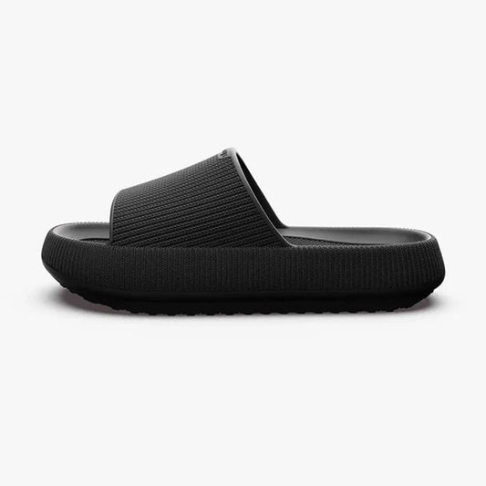 Velvet Black Slides for Nurses – Comfortable Foot Massage