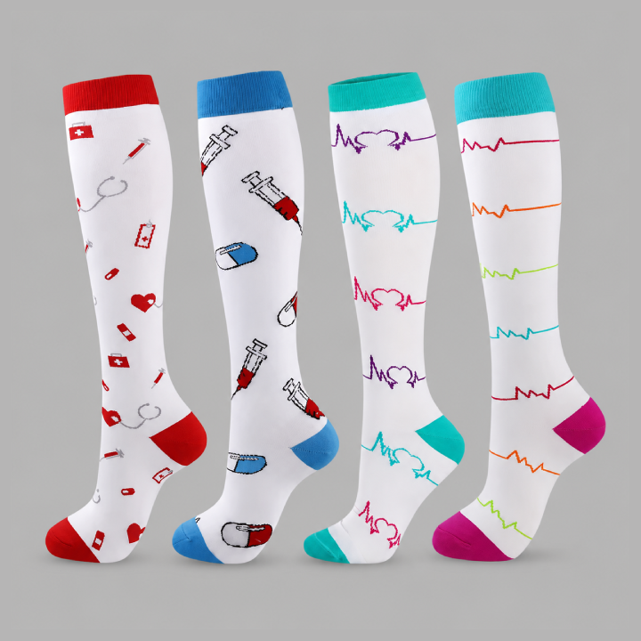 Wide Calf Compression Socks for Nurses