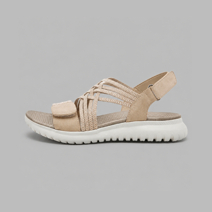 Women's Adjustable Strap Comfort Sandals – Cushioned Contoured Footbed, Non-Slip Sole