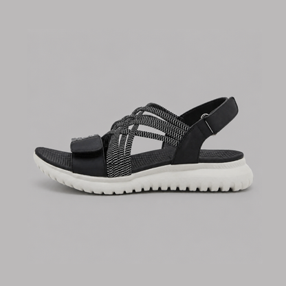 Women's Adjustable Strap Comfort Sandals – Cushioned Contoured Footbed, Non-Slip Sole