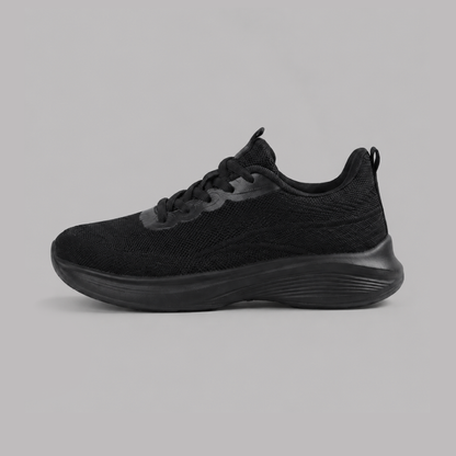 Women's Wide Fit Walking Trainers for Nurses – Extra Wide Toe Box, Breathable Knit, Cushioned Arch Support