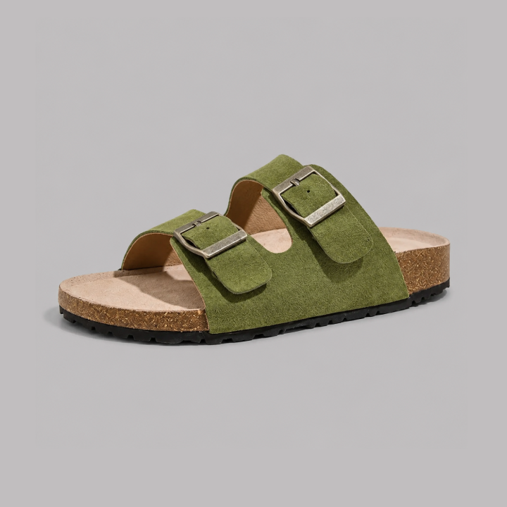 Premium Suede Wide Comfort Sandals