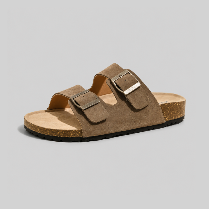 Premium Suede Wide Comfort Sandals