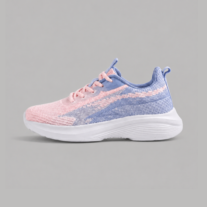 Women's Wide Fit Walking Trainers for Nurses – Extra Wide Toe Box, Breathable Knit, Cushioned Arch Support