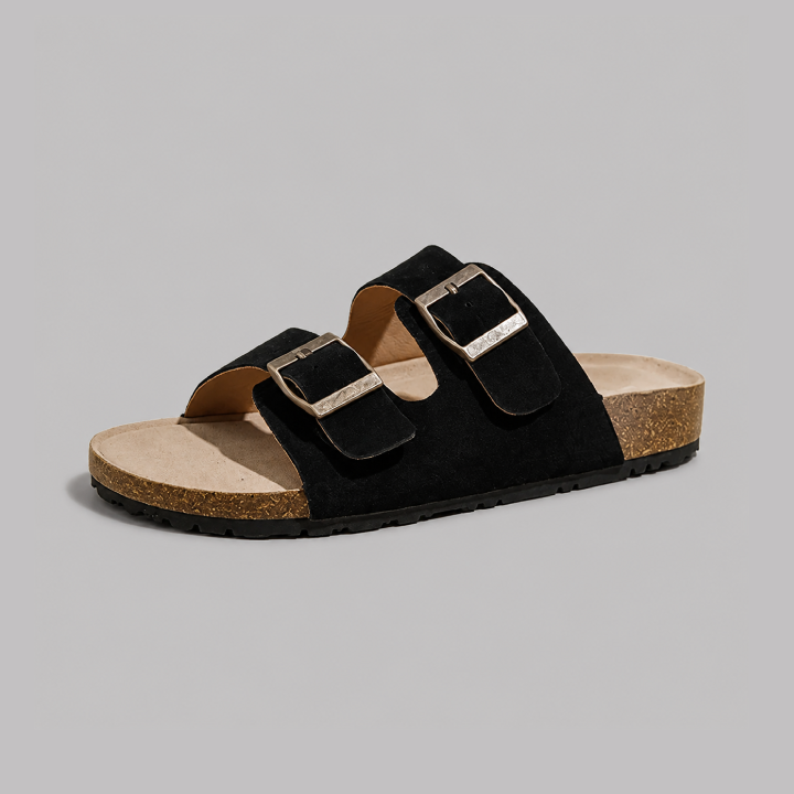 Premium Suede Wide Comfort Sandals