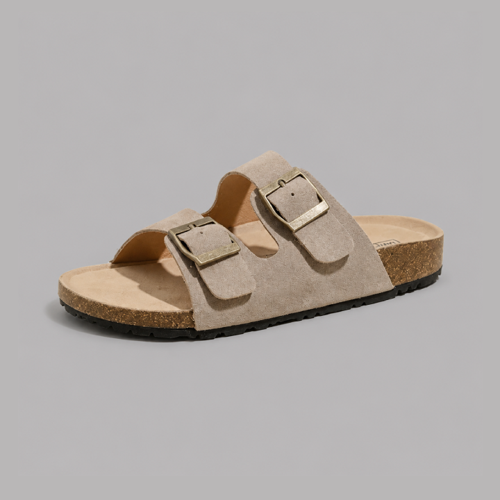 Premium Suede Wide Comfort Sandals